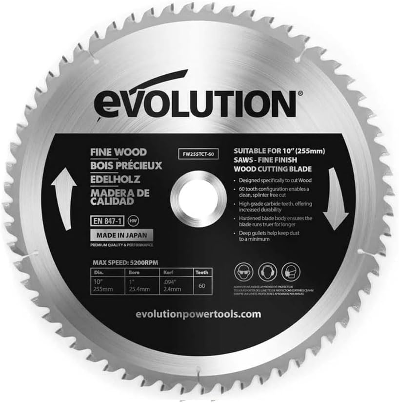 Katkaisulaikka Evolution FW255TCT-60; 255 mm; Z60
