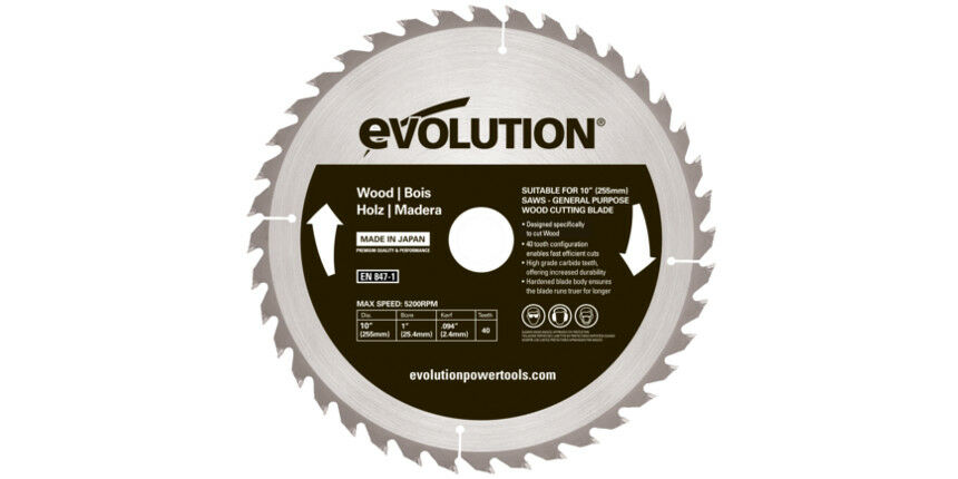 Katkaisulaikka Evolution EVO-255-40-D; 255 mm; Z40