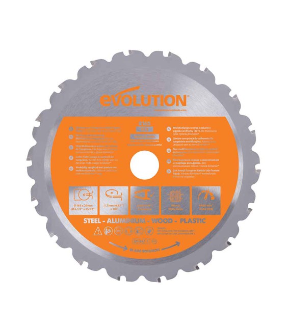 Katkaisulaikka Evolution R165TCT-18CS; 165 mm; Z18