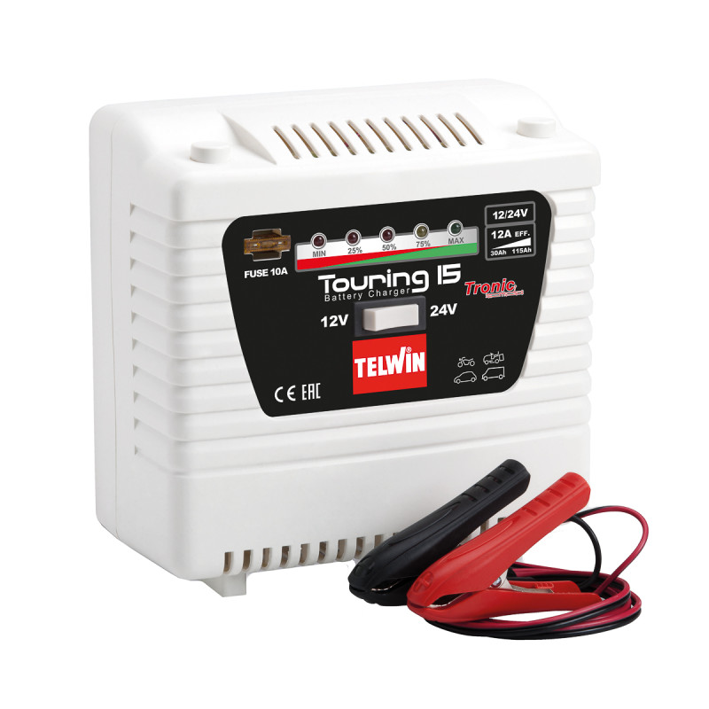 Auton akkulaturi Telwin Touring 15; 12-24 V