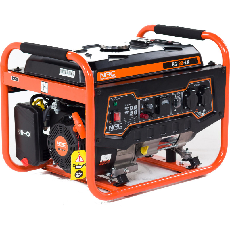 Generaattori Nac GG-20-LN; 2,2 kW; bensiinikäyttöinen