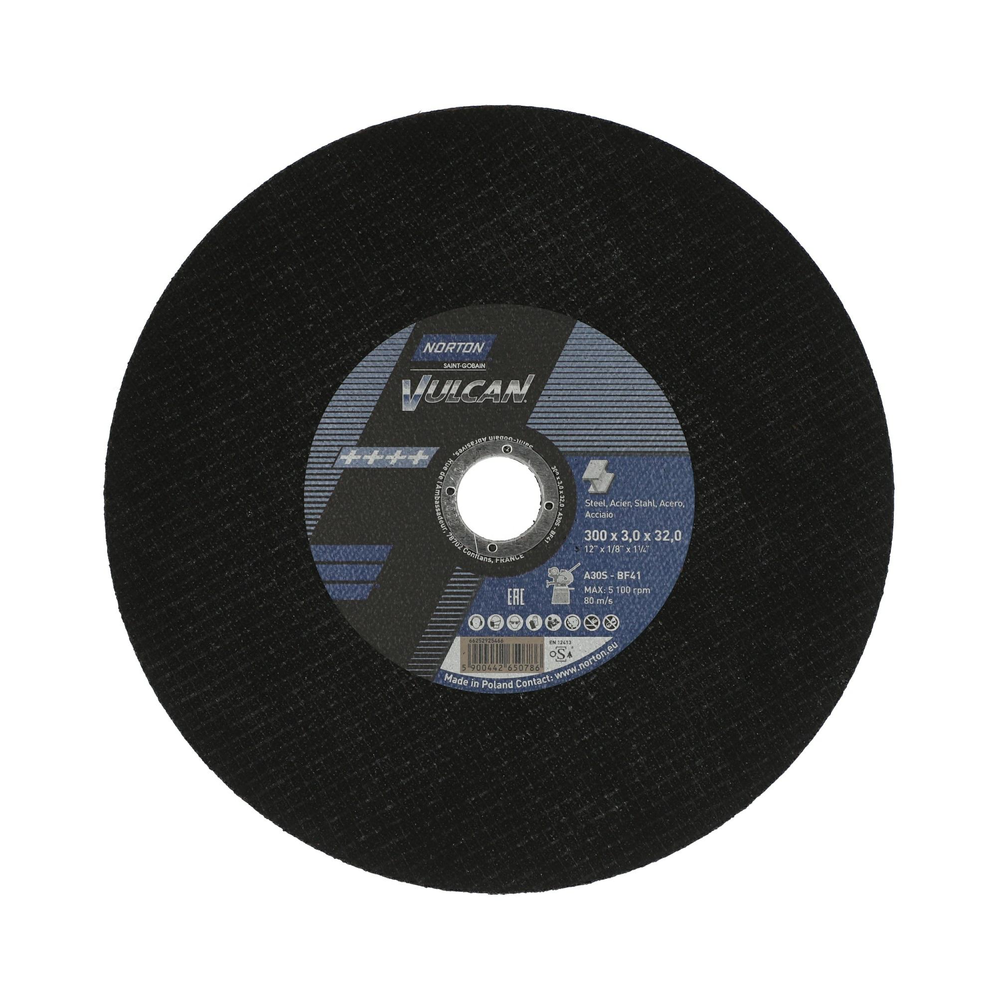 Hiova katkaisulaikka Norton Vulkan; 300x3,0x32 mm; 10 kpl + laikka
