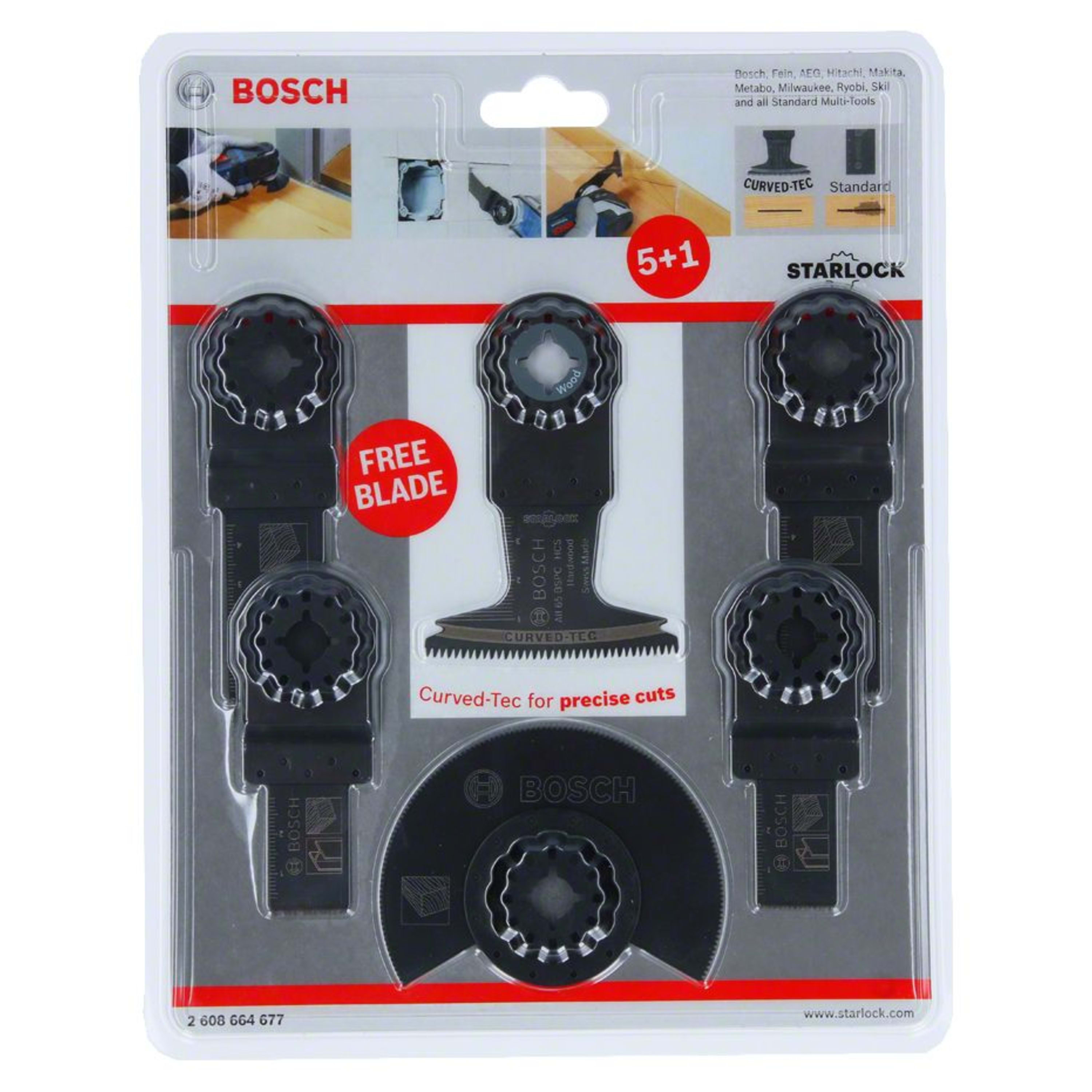 Tarvikesarja Bosch Multi-Tool; 6 kpl.