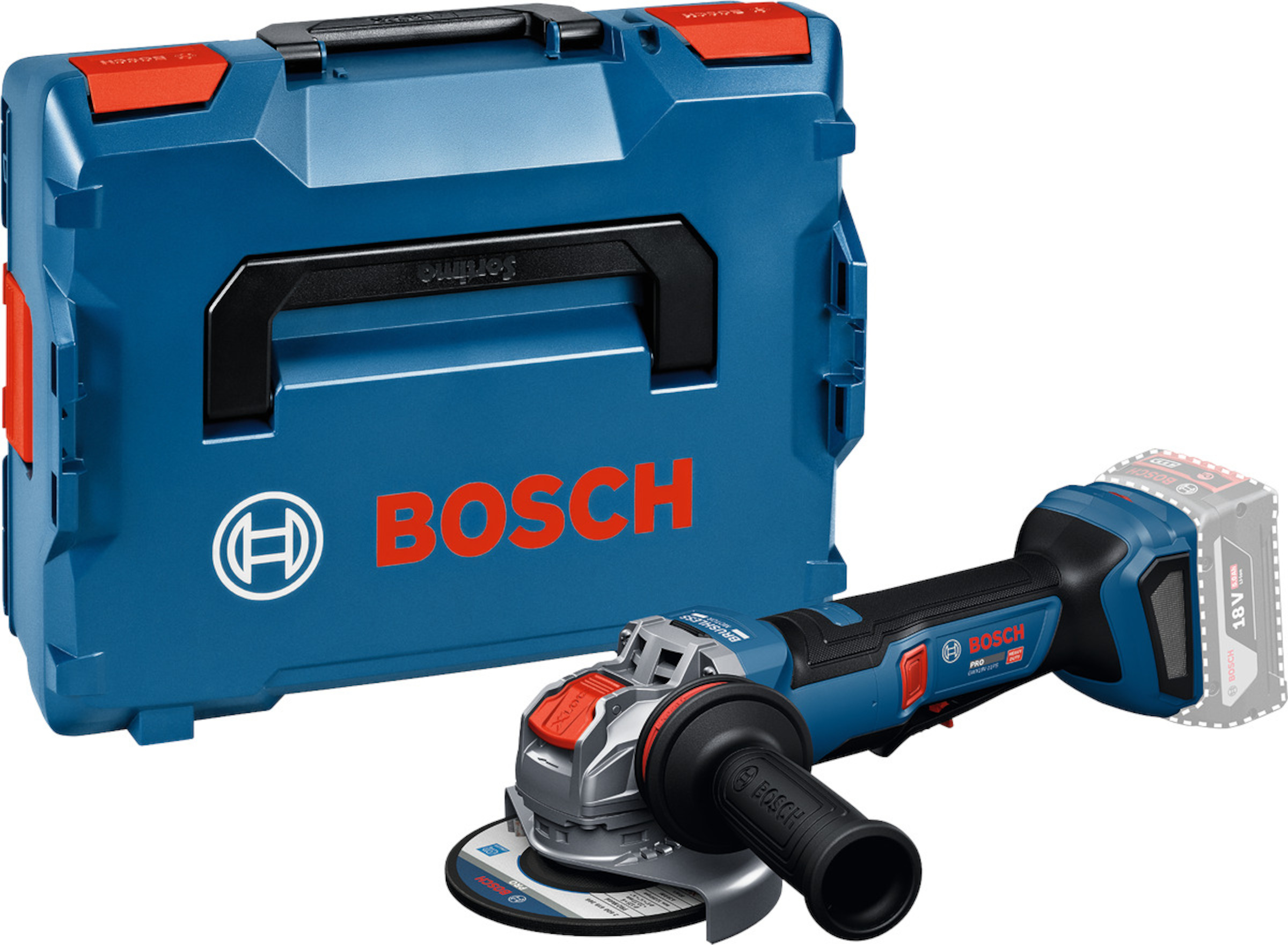 Kulmahiomakone Bosch GWS18V-11PS; 18 V; 125 mm (ilman akkua ja laturia)