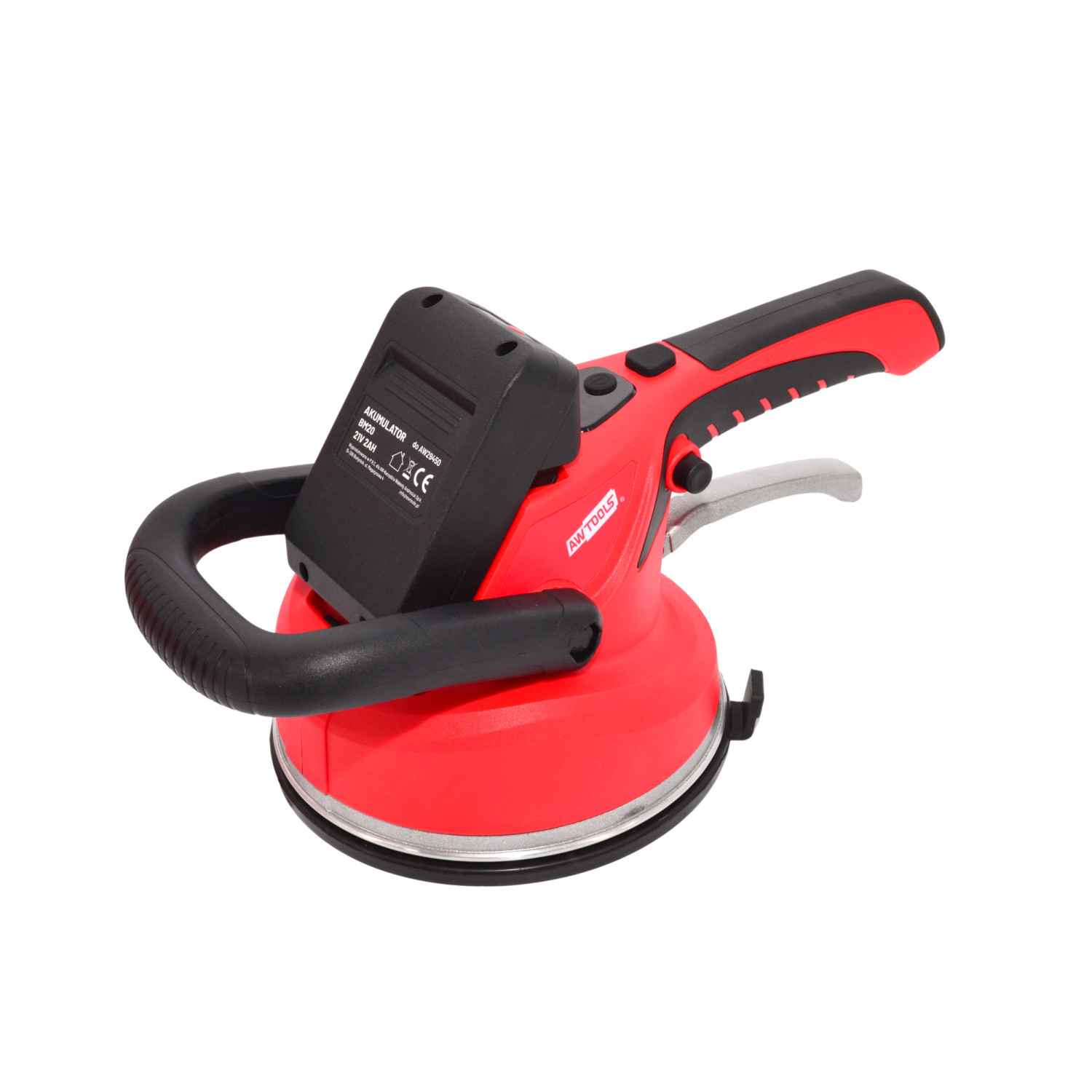Imukuppinostin kaakelille AWTools AW29450; 2x21 V; 50 kg; 180 mm