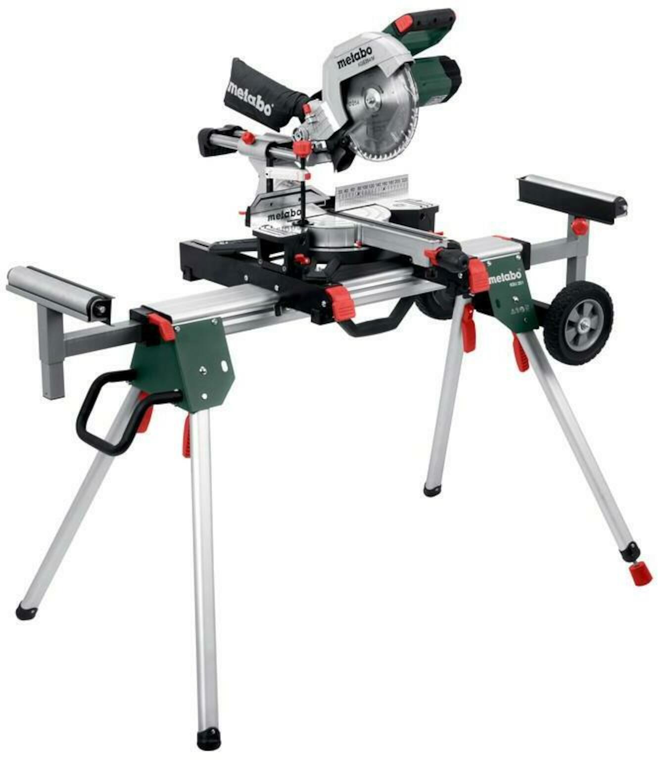 Katkaisu- ja jiirisaha Metabo KGS 254 M; 1450 W (pyörösahapöytä)