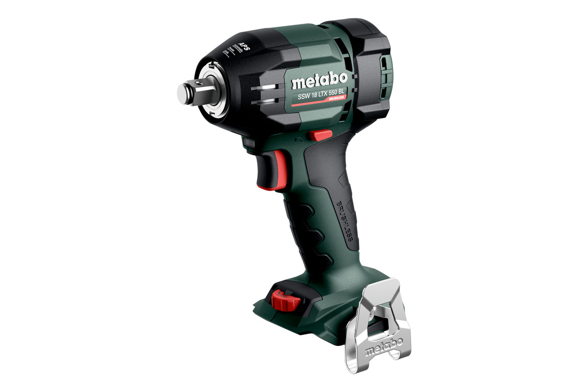 Iskuruuvinväännin Metabo SSW 18 LTX 550 BL; 18 V; 1/2'' (ilman akkua ja laturia)