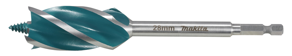 Spiraalinen poranterä puulle Makita E-26696; 1/4''; 28x165 mm