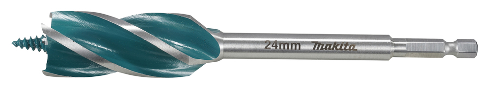 Spiraalinen poranterä puulle Makita E-26680; 1/4''; 24x165 mm