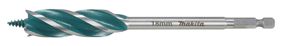 Spiraalinen poranterä puulle Makita E-26668; 1/4''; 18x165 mm