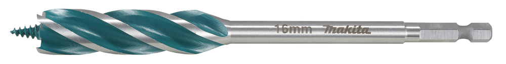 Spiraalinen poranterä puulle Makita E-26652; 1/4''; 16x165 mm