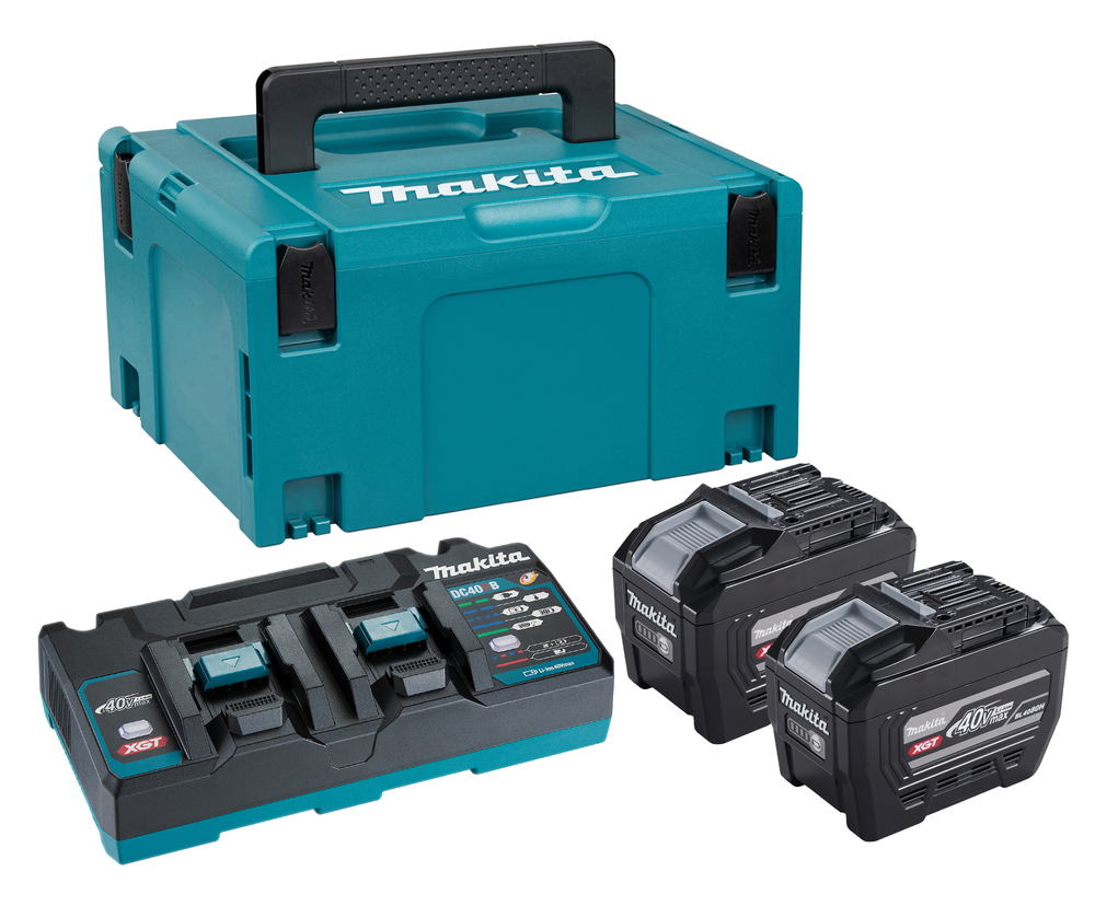 Akku Makita XGT PSKGPE2J; 40 V; 2 kpl.+ latauslaite DC40Rb