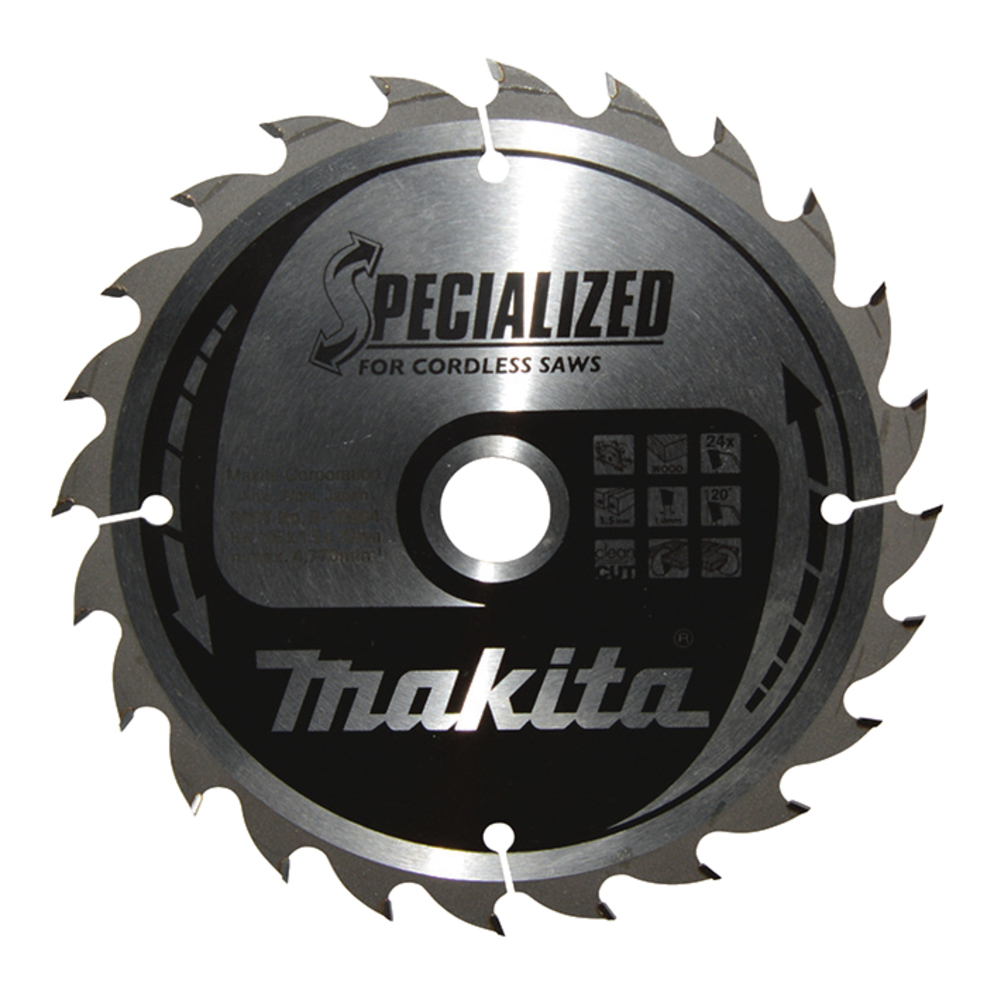 Katkaisuterä puulle Makita B-32904; TCT; 165x20 mm; Z24; 20°