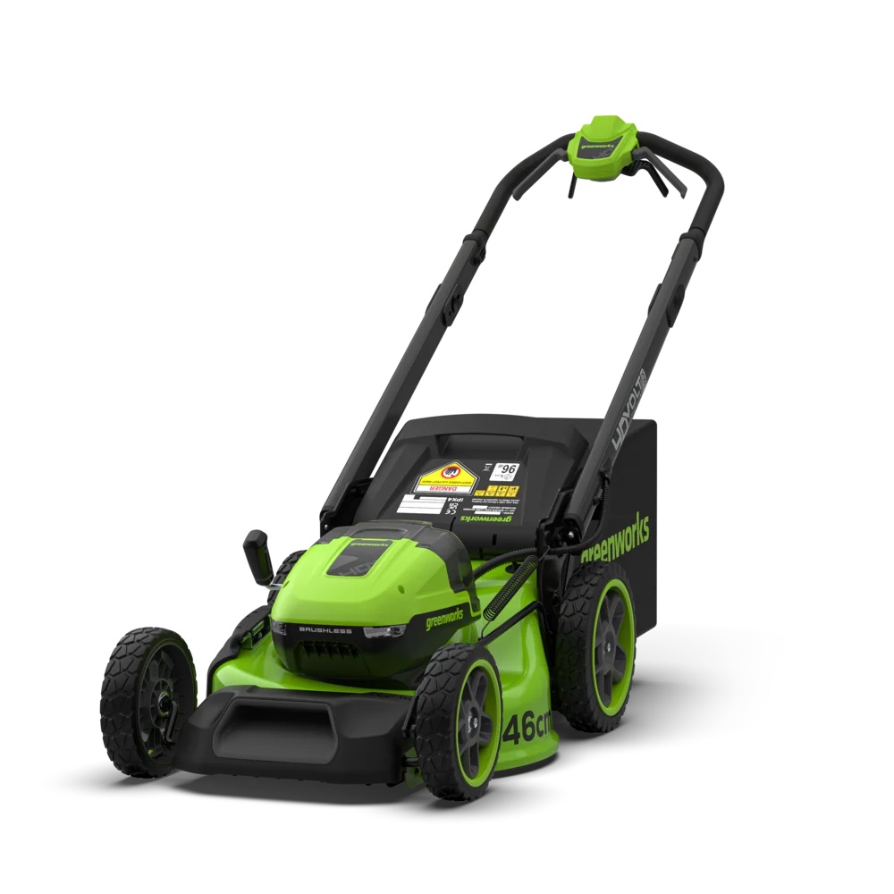 Akkukäyttöinen ruohonleikkuri itsevetävä Greenworks LM4604SA1; 40 V; 46 cm (ilman akkua ja laturia)