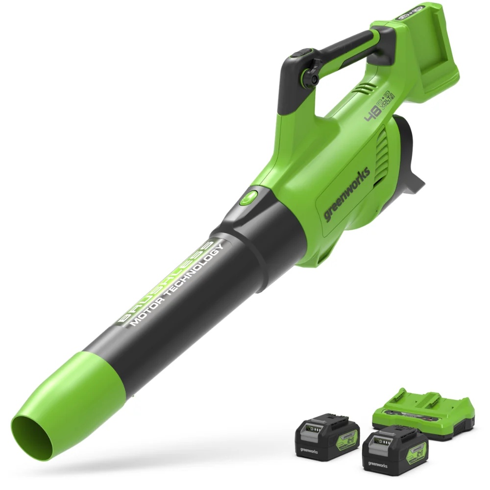 Akku lehtipuhallin Greenworks BL48L420-01; 48 V; 2x4,0 Ah akku