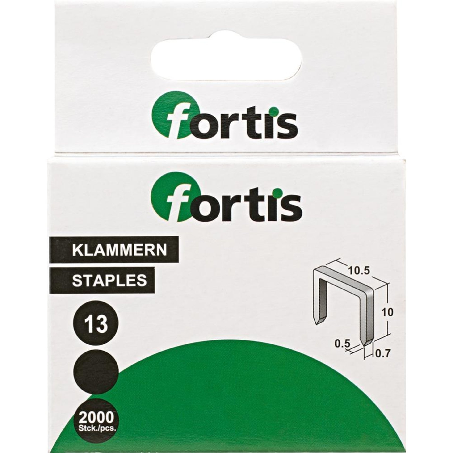 Niitit Fortis 4317784703512; 10 mm; 2000 kpl.
