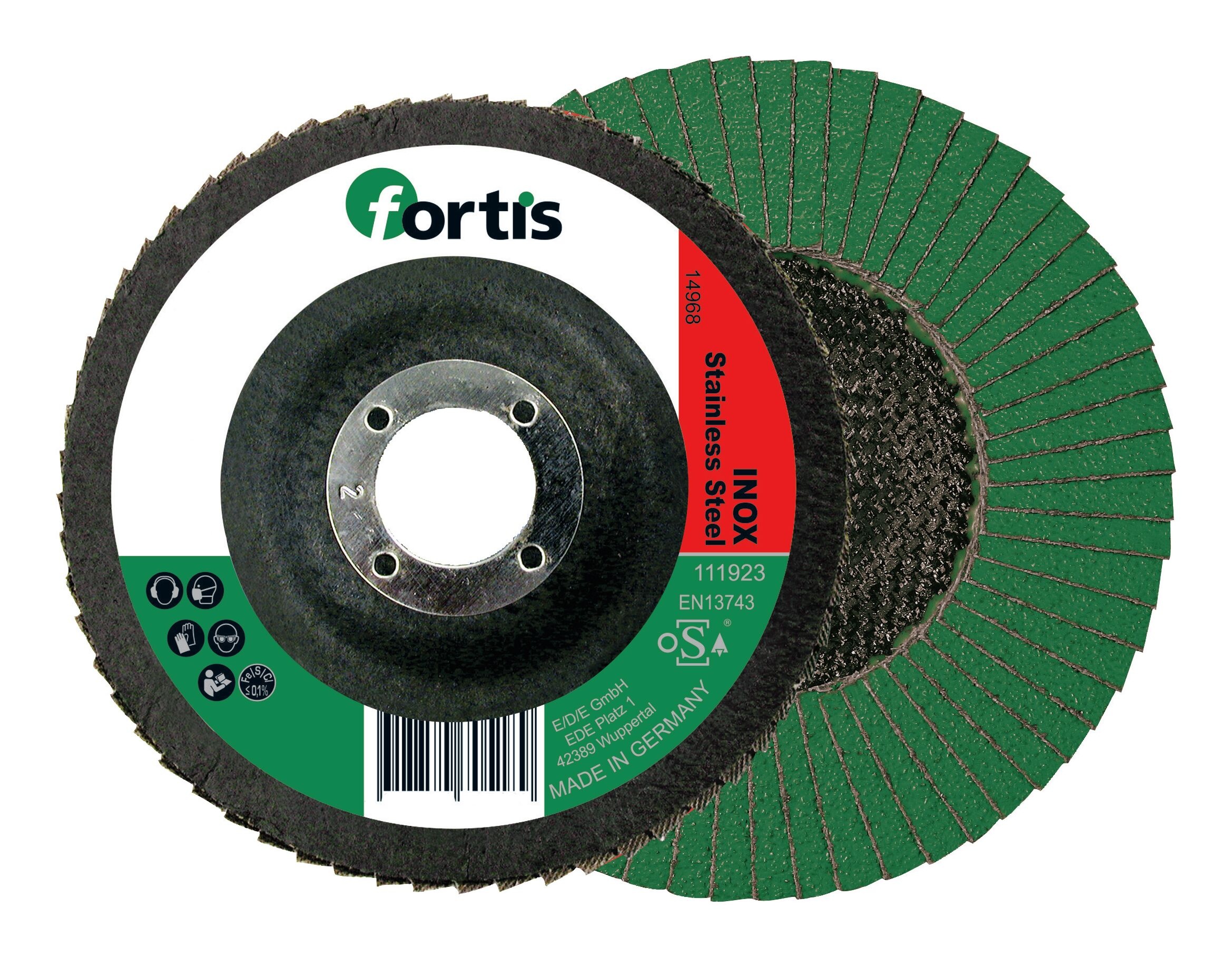 Lamellihiomalaikka  Fortis 4317784705141; 125 mm; K80