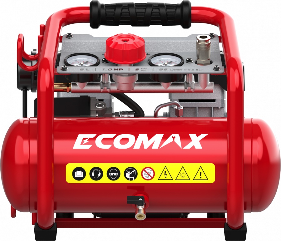 Kompressori Ecomax EMX 800W; 6 l; 8 bar