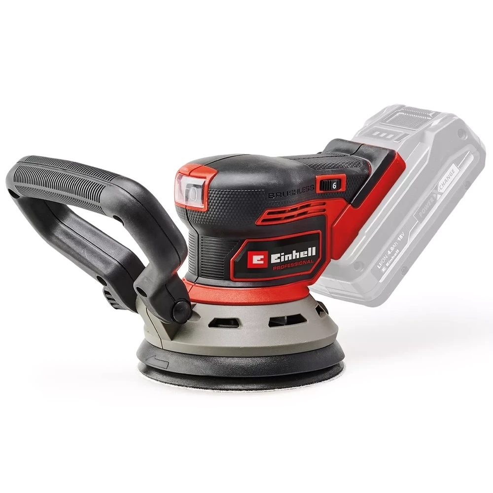 Epäkeskohiomakone Einhell TP-RS 18/32 Li BL; 18 V; 125 mm; 3,2 mm (ilman akkua ja...