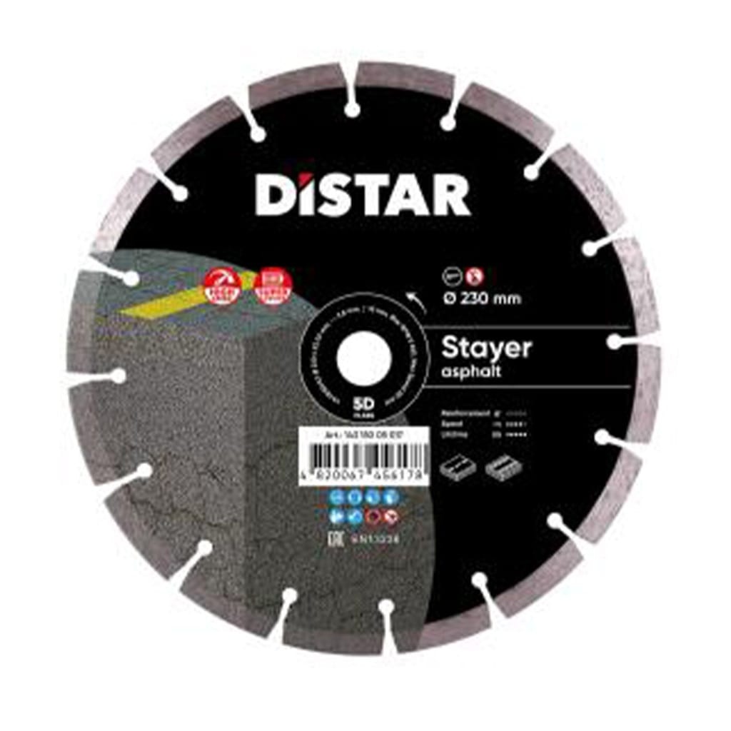 Timanttilaikka kuivaleikkaamiseen DISTAR 1A1RSS STAYER; 22,23 mm