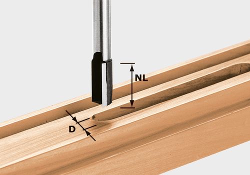 Urajyrsin pohjaterän kanssa Festool; 11 mm; 20/60 mm