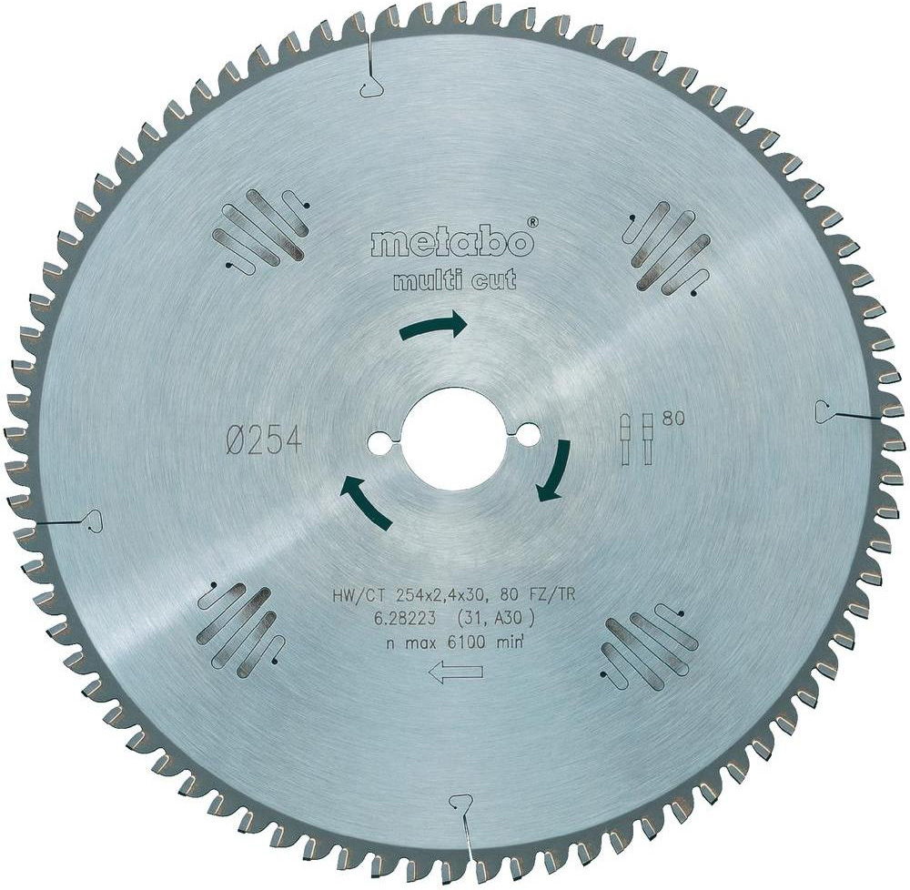 Yleislaikka Metabo; 254x2,4x30,0 mm; Z80; -5°