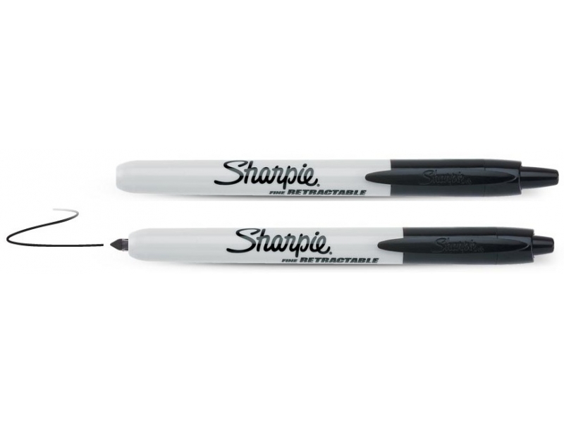 Merkkauskynä Irwin Sharpie Retractable musta