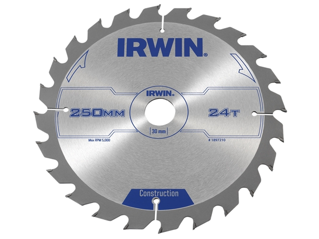 Katkaisuterä puulle Irwin; 250x3x30,0 mm; Z24