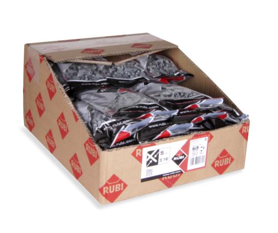 Ristimerkit tiilien merkkaamiseen Rubi; 1 mm; 42x300 kpl.