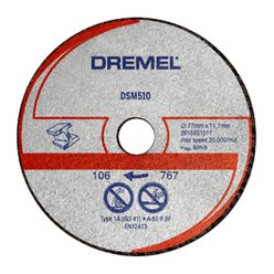 Leikkuuterä metallille ja muoville Dremel DSM510; 3 kpl., Sopii Dremel DSM20-työkaluun