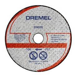 Muurauksen katkaisuterä Dremel DSM520; 2 kpl., Sopii Dremel DSM20-työkaluun
