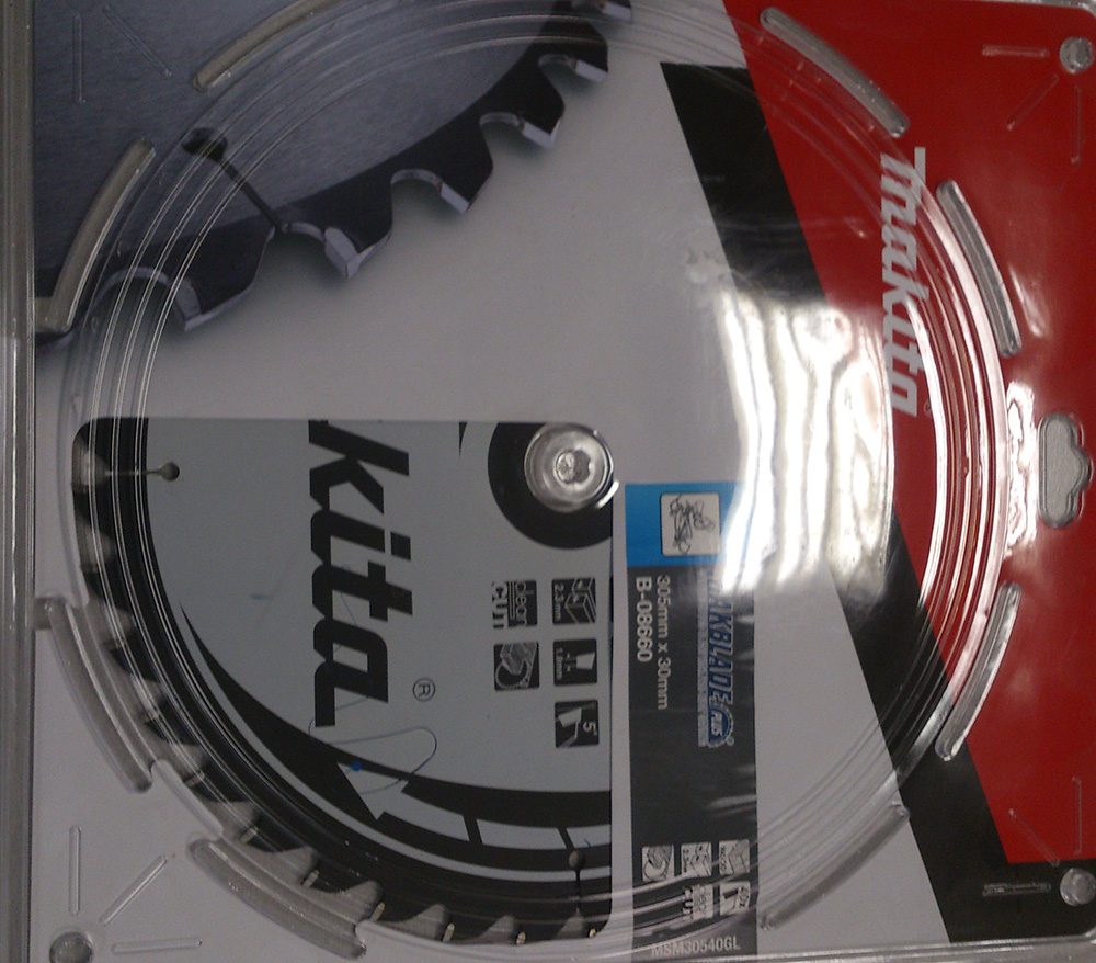 Katkaisuterä puulle Makita; 305x2,3x30,0 mm; Z40; 5°