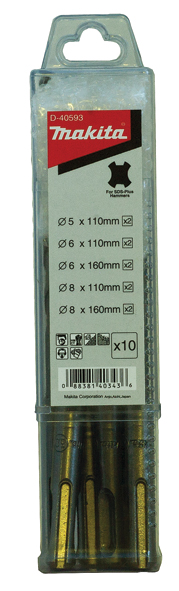 Betoniporanteräsarja Makita; 5/6/8 mm