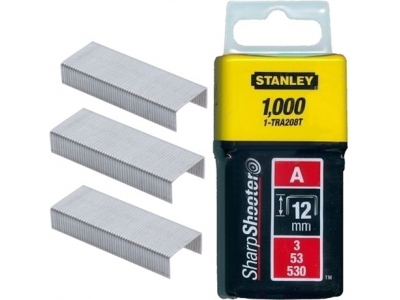 Niitit Stanley; 11,3x12 mm; 1000 kpl.; tyyppi A; galvanoitu