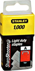 Niitit Stanley; 11,3x8 mm; 1000 kpl.; tyyppi A; galvanoitu