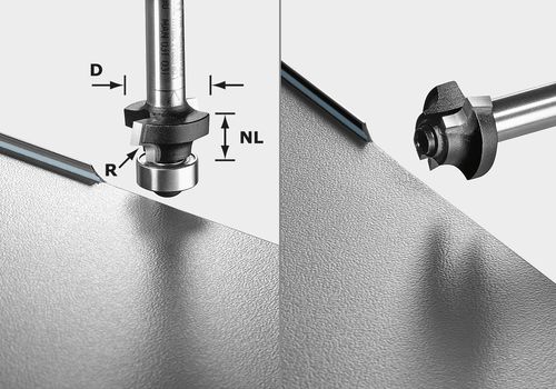 Pyöristysjyrsin Festool HW; 3/22/48 mm