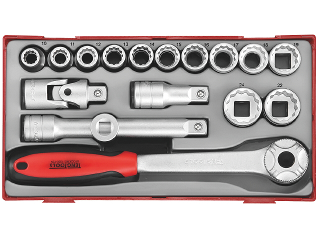 Hylsysarja  Teng Tools TT1218; 18 kpl.