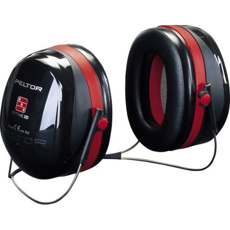 Kuulosuojaimet 3M Peltor Optime III; 35 dB; Punainen
