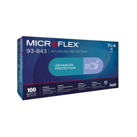 Työkäsineet Ansell Microflex 93-843; M; 100 kpl.