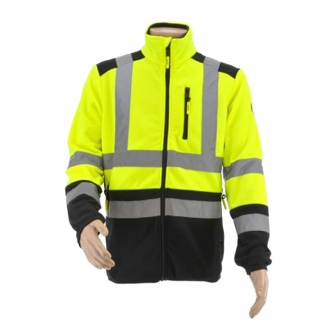 Lämmin huppari AWTools AW02641; M Keltainen