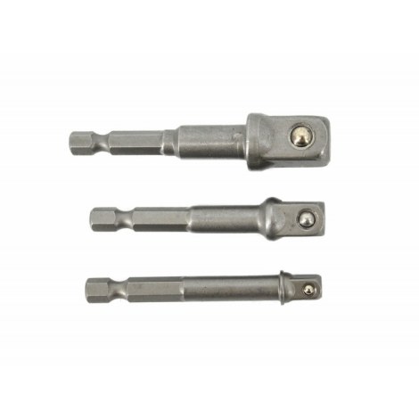 Adapteri AWTools AW37903; HEX; 1/4''; 3/8''; 1/2''; 3 kpl.