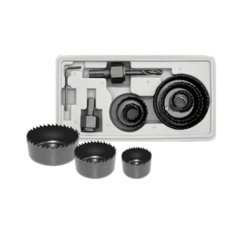 Reikäporasetti AWTools AW40508; 18-63 mm; 11 kpl.