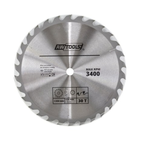 Katkaisuterä puulle AWTools AW48492; 450 mm