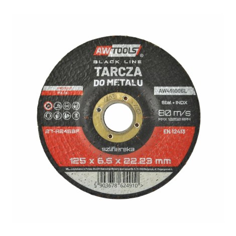 Hiova katkaisulaikka AWTools AW49100BL; 125x6,5 mm metalille