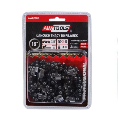 Moottorisahanketju AWTools AW80109BL; 16''; 40 cm; .325''; 66; 1,5 mm