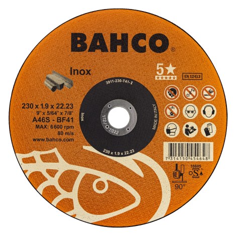 Hiova katkaisulaikka Bahco Inox; 230x1,9 mm