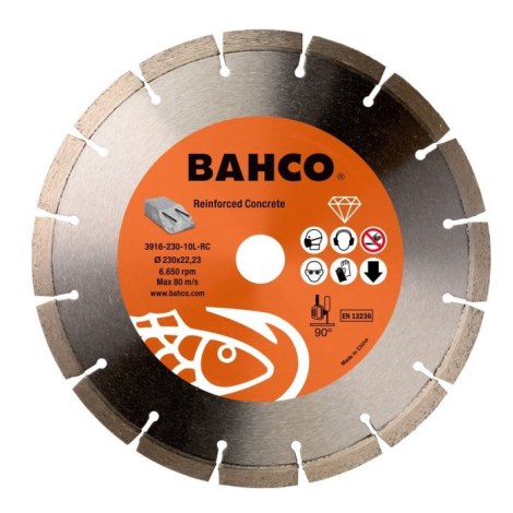 Timanttikatkaisulaikka Bahco 3916-230-10L-RC; 230 mm