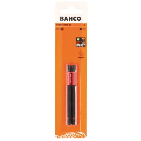 Kärkisarja iskevälle ruuvinvääntimelle Bahco 66IM/90T30C-2P; T30; 90 mm; 2 kpl.