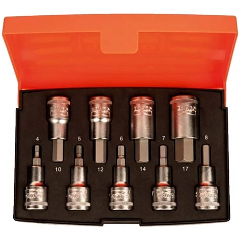 Hylsysarja  Bahco S9HEX; 9 kpl.