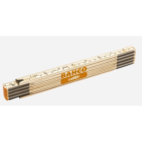 Puinen taitettava viivain Bahco WR2-MM; 2 m
